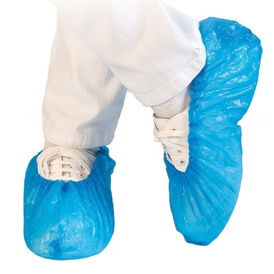Überziehschuhe PE blau - 100 Stück