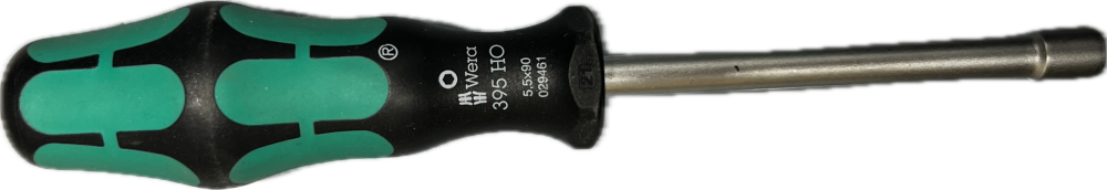 Wera 5,5 mm Mutternschlüssel für Drahtseilklemmen Wera 5,5 mm Mutternschlüssel für Drahtseilklemmen