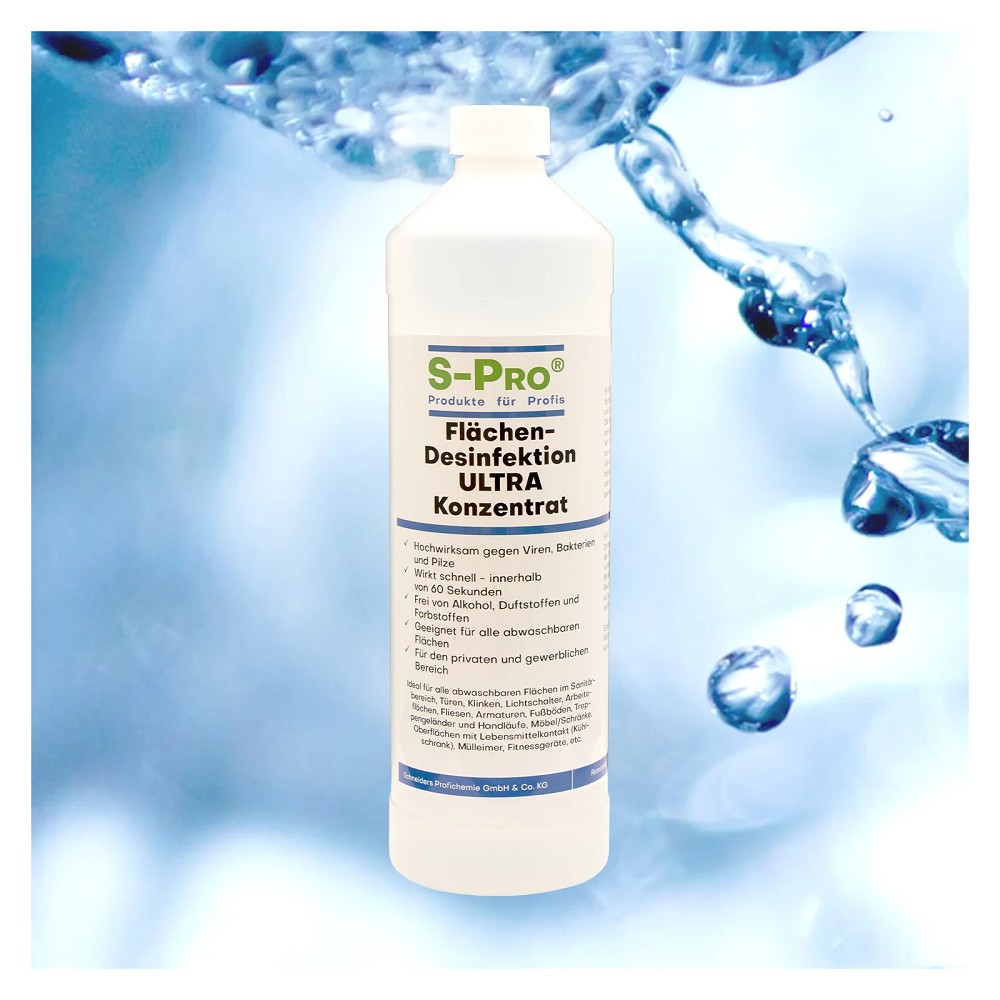 S-Pro Flächendesinfektion ULTRA 1:1 Konzentrat S-Pro Flächendesinfektion ULTRA 1:1 Konzentrat