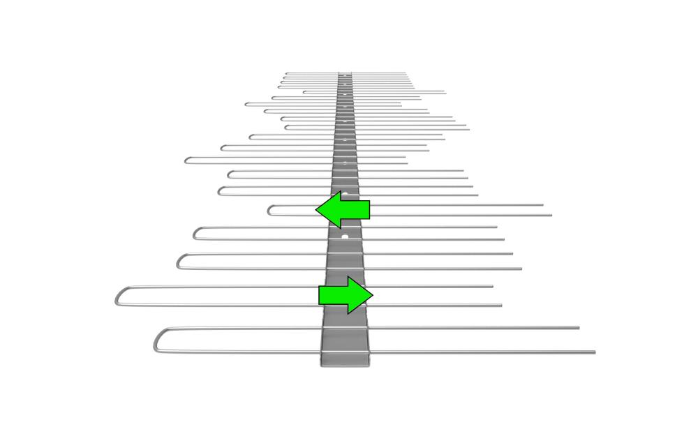 verstellbare Solarspikes 1-reihig (EU) - versch. Höhen