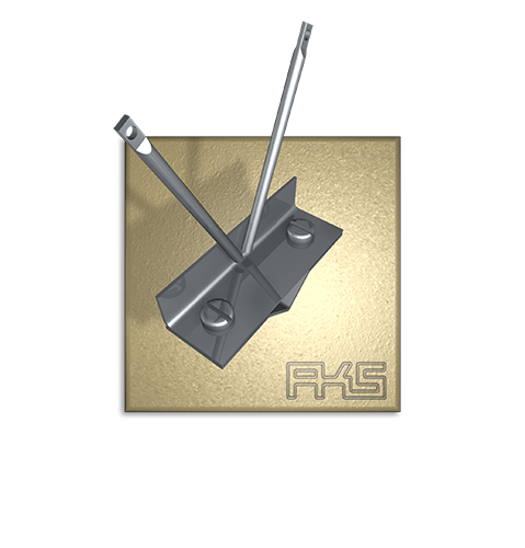 PIXX® - Trägerelement 2-fach für Blitzableiter