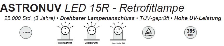 Astron 15R - Retrofitröhre Astron 15R - Retrofitröhre