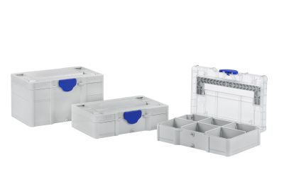 Systainer³ S 76 - Transparenter Deckel - Lichtgrau - Himmelblau
