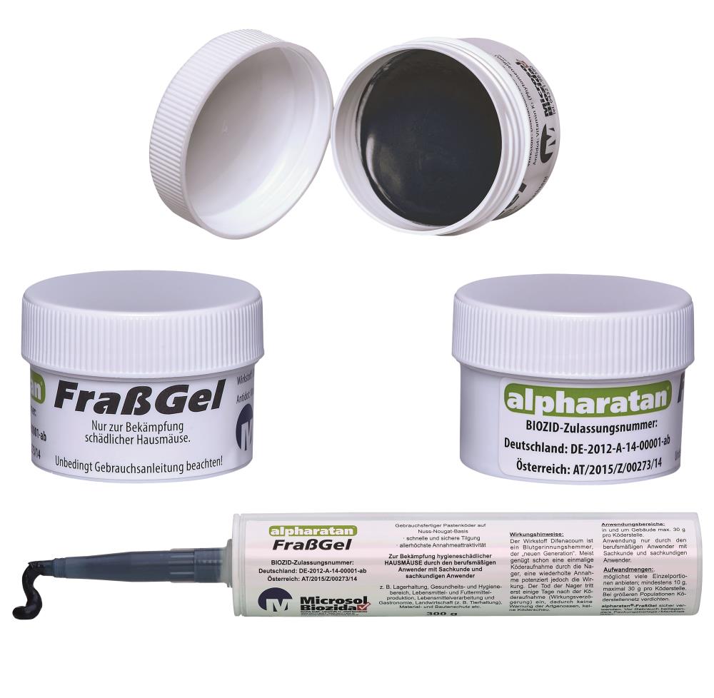 Alpharatan®  Fraß-Gel - verschiedene Gebinde Alpharatan®  Fraß-Gel - verschiedene Gebinde