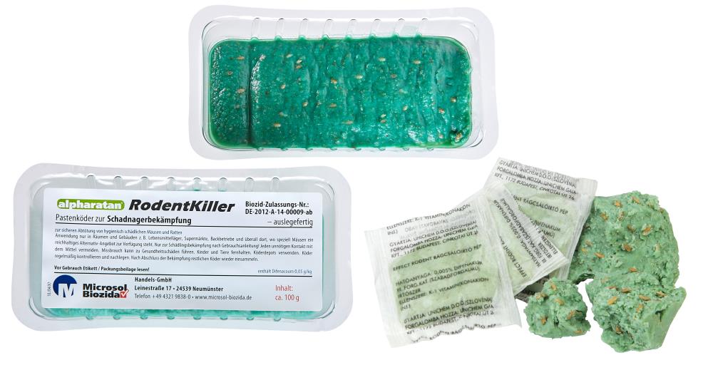 Alpharatan Rodentkiller - verschiedene Gebinde Alpharatan Rodentkiller - verschiedene Gebinde